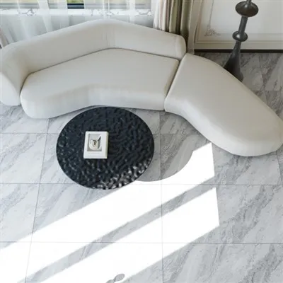 Siva marmorna porcelanasta ploščica